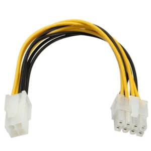 POWERTECH καλώδιο για MB 4pin θηλυκό σε 8pin αρσενικό CAB-W007, 20cm