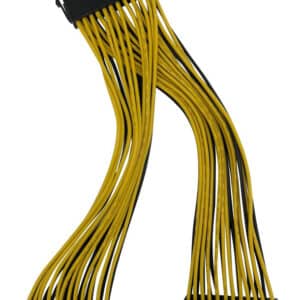 POWERTECH καλώδιο μητρικής 24pin σε 2x 24pin CAB-W042, 0.20m
