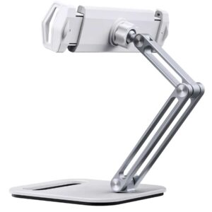 CABLETIME μεταλλική βάση tablet CT-PS03-AS, 4-13", ρυθμιζόμενη, λευκή
