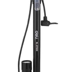 DELI τρόμπα χειρός DL-QT002 με μανόμετρο, 120PSI, μαύρη