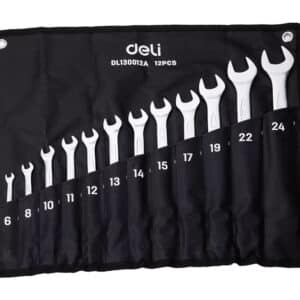 DELI σετ γερμανοπολύγωνα κλειδιά DL130012A, 6-24mm, 12τμχ