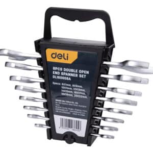 DELI σετ γερμανικά κλειδιά DL160008A, 6x7-20x22mm, 8τμχ