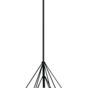 POWERTECH φωτιστικό οροφής HLL-0005, E27, Φ27, μεταλλικό, λευκό-μαύρο