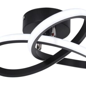 POWERTECH LED φωτιστικό οροφής HLL-0113, 18W, 4000K, 26x26x12cm, μαύρο