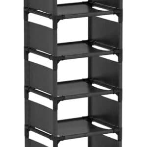 HOME USE υφασμάτινη παπουτσοθήκη HUH-0132, 7 θέσεων, 33x28x128cm, γκρι
