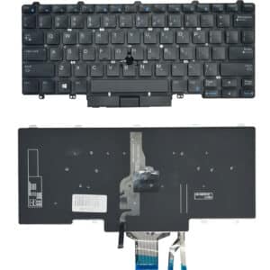 Πληκτρολόγιο για Dell Latitude 5490/5470/5480 KEY-109, backlight, μαύρο