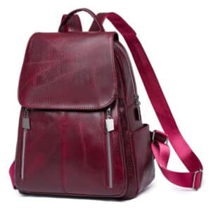 ROXXANI γυναικεία τσάντα πλάτης LBAG-0019, κόκκινη
