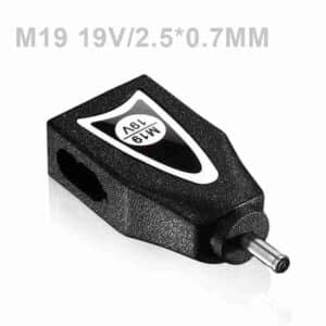 POWERTECH αντάπτορας για φορτιστή laptop M19 για Asus 2.5x0.7mm, 19V, μαύρος