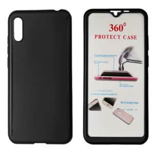 POWERTECH Θήκη Body 360° Tempered Glass, Huawei Y5 2019/Honor 8S, μαύρη