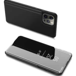 POWERTECH θήκη Clear View MOB-1663 για iPhone 13 Pro Max, μαύρη
