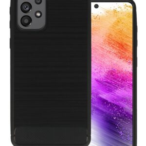 POWERTECH θήκη Carbon MOB-1741 για Samsung A73 5G, μαύρη