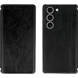 POWERTECH θήκη Razor Leather MOB-1913 για Samsung Galaxy S23 Plus, μαύρη