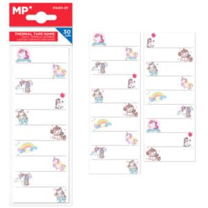 MP θερμοκολλητικές ετικέτες ρούχων unicorn PA011-01, 19τμχ