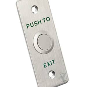 YLI ELECTRONIC χωνευτό μπουτόν PBK-814A, 35 x 90mm, 3Α, ασημί