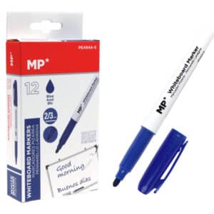 MP Μαρκαδόρος ασπροπίνακα PE494A-S, πάχος μύτης 2-3mm, μπλε, 12τμχ