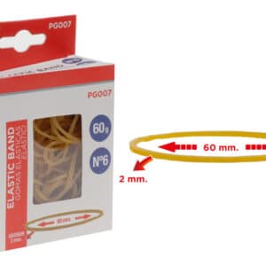 MP λαστιχάκια συσκευασίας PG007 σε κουτί, No6, 2x60mm, 60g