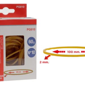 MP λαστιχάκια συσκευασίας PG010 σε κουτί, No10, 2x100mm, 60g