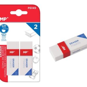 MP γόμα PG145, 65 x 23mm, λευκή, 2τμχ