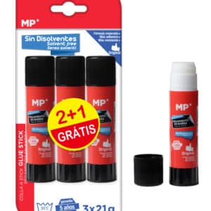 MP κόλλα στικ PP001C, διάφανη, 21g, 3τμχ