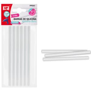 MP ράβδοι σιλικόνης PP041 για θερμοπίστολο, 11mm x 20cm, 6τμχ