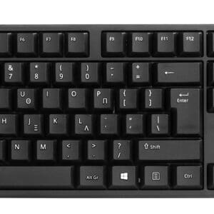 POWERTECH πληκτρολόγιο PT-1074, ενσύρματο, EN/GR, μαύρο