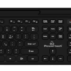 POWERTECH set ποντίκι & πληκτρολόγιο PT-1154, 2.4GHz & Bluetooth, μαύρο