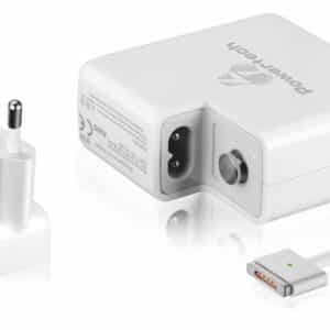 POWERTECH φορτιστής laptop PT-289 για Apple, 60W, 16.5V/3.65A, λευκός