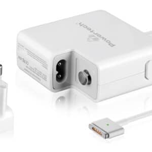 POWERTECH φορτιστής laptop PT-836 για Apple Macbooks, 45W, λευκός