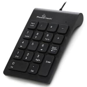 POWERTECH ενσύρματο αριθμητικό πληκτρολόγιο PT-938, USB, μαύρο
