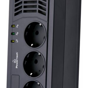 POWERTECH σταθεροποιητής ρεύματος PT-AVR1000I, 1000VA/500W, 3x schuko