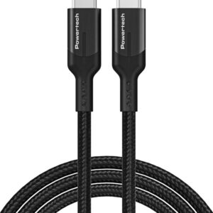 POWERTECH καλώδιο USB-C PTR-0135, PD 60W, 10Gbps, copper, 1m, μαύρο