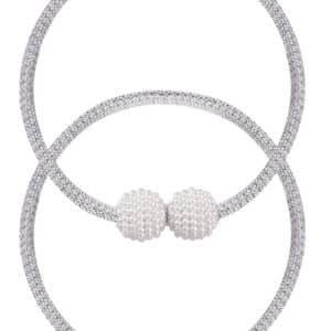 ROXXANI δέστρα κουρτίνας RXN-0024, μαγνητική, 43cm, γκρι, 2τμχ