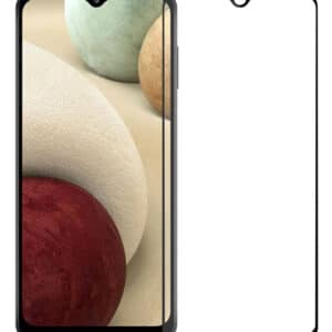 POWERTECH tempered glass 5D, full glue, Samsung A12 2021, μαύρο