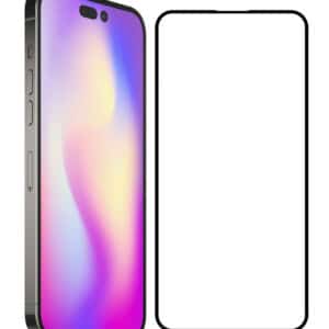 POWERTECH tempered glass 5D TGC-0571, iPhone 14 Pro, full glue, μαύρο