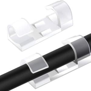 POWERTECH οργανωτής καλωδίων TIES-031, 3.3x1.3x1.2cm, διαφανές, 12τμχ