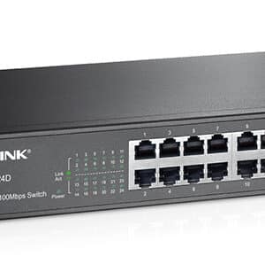 TP-LINK Desktop Switch TL-TL-SF1024D, 10/100Mbps, 24 Θύρες, Ver. 3.0