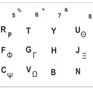 Αυτοκόλλητο universal για πληκτρολόγιο notebook, White (0.11mm)