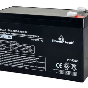 POWERTECH μπαταρία μολύβδου PT-1202 για UPS, 12V 9Ah, F2