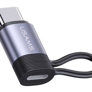 USAMS αντάπτορας USB-C σε Lightning US-SJ677, 30W, 480Mbps, γκρι