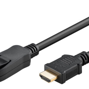 GOOBAY καλώδιο DisplayPort σε HDMI 64836, 4K/30Hz, 2m, μαύρο