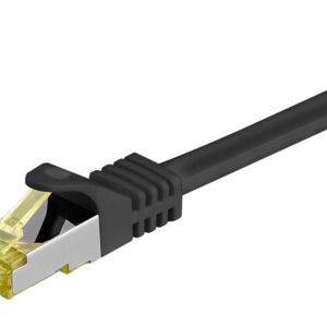 GOOBAY καλώδιο δικτύου 91617, CAT 7 S/FTP, 500MHz, CU, 3m, μαύρο
