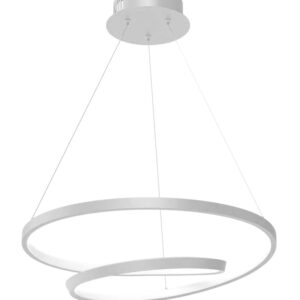 POWERTECH LED φωτιστικό οροφής HLL-0153, 25W, 4000K, Φ40cm, 1m, λευκό