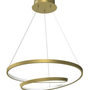 POWERTECH LED φωτιστικό οροφής HLL-0155, 25W, 4000K, Φ40cm, 1m, χρυσό