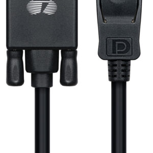 POWERTECH καλώδιο DisplayPort σε VGA CAB-DP056, 1080p, 1.8m, μαύρο