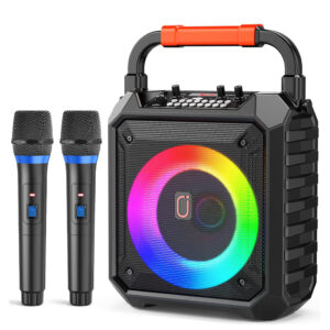 JYX φορητό ηχείο T17-T με 2x μικρόφωνα, 15W, 3000mah, LED, μαύρο
