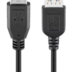 GOOBAY καλώδιο προέκτασης USB 74149, 5Gbps, USB 3.0, 15W, 2m, μαύρο