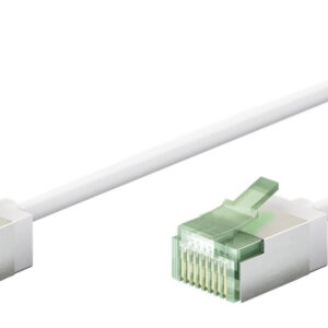 GOOBAY καλώδιο δικτύου 74360, CAT 8.1 U/FTP, ultra slim, copper, 40Gbps, 1m, λευκό