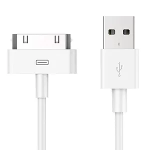 POWERTECH Καλώδιο USB 2.0 σε iPad & iPhone 4/4S CAB-U024, λευκό, 1m