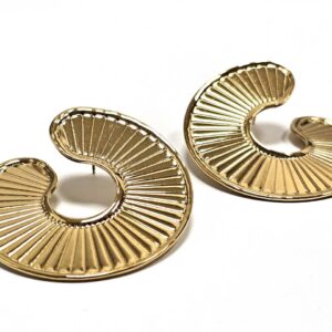 Σκουλαρίκια Ατσάλι 316L σε χρώμα Χρυσαφί