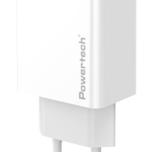 POWERTECH φορτιστής τοίχου PT-1321, 2x USB, 12W, λευκός